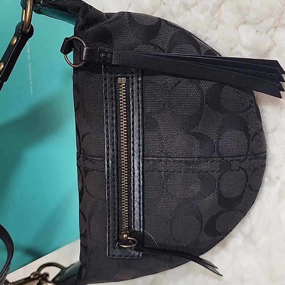 Coach Y2K Signature Mini Crossbody Swingpack Black Jacquard Bag - Picture 15 of 17